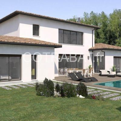 Plan 3d maison montussan 4