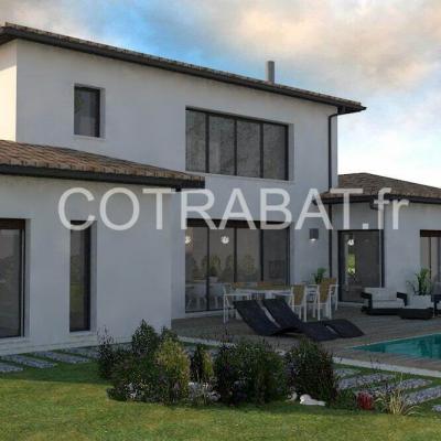 Plan 3d maison montussan 5