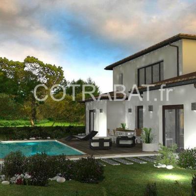 Plan 3d maison montussan 9